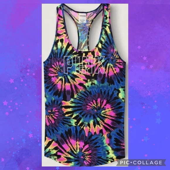 Victoriaβs Secret PINK RAINBOW Tie Dye
Ultimate Shorts And Tank Top NWT - Picture 5 of 10